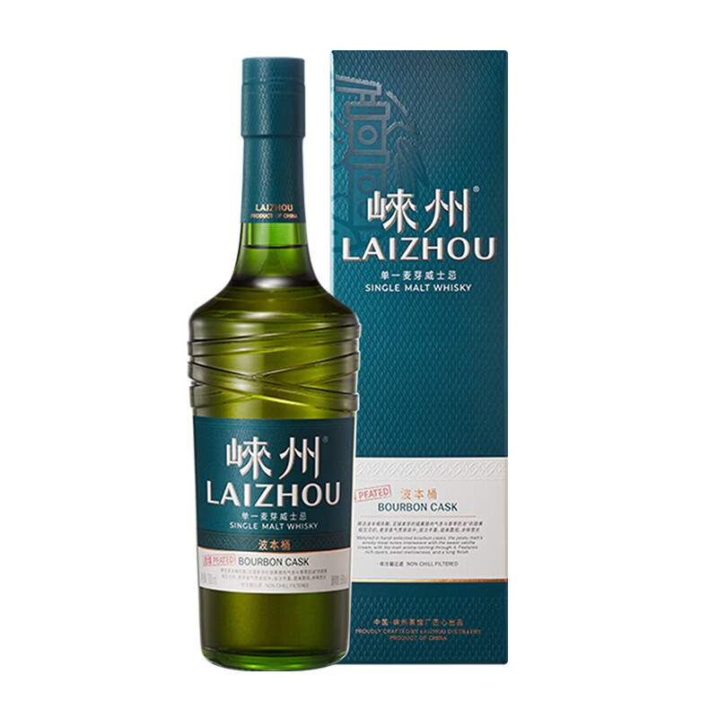 崃州威士忌酒 泥煤波本桶700ml 洋酒 礼盒装 国产单一麦芽威士忌- 700ml*1 京东折扣/优惠券