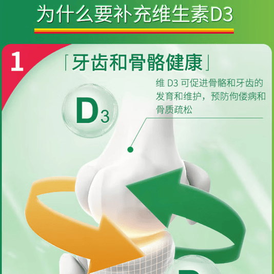 健美生（Jamieson）维生素D3 1000IU促进钙吸收阳光瓶d3成年上班族 100片*1瓶 1000IU 100片*1瓶