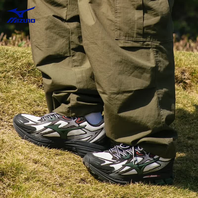 美津浓（MIZUNO）男鞋女鞋 26夏季新款运动跑鞋户外健身训练舒适透气缓震跑步鞋 【HALO MIX】旷野绿 36.5