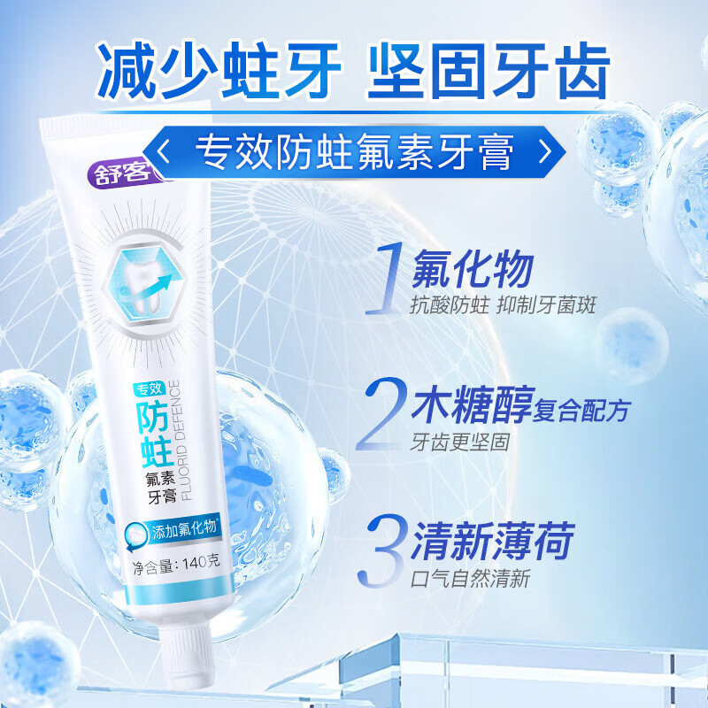 舒客红花清火牙膏清火护龈减轻牙龈肿痛上火问题清新口气 到手8件套 【草本清火护龈防蛀固齿】红花清火120g*3+防蛀140g