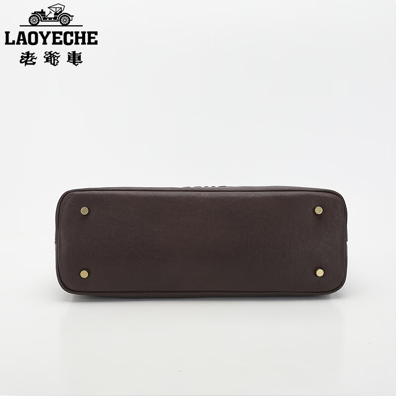 老爷车(LAOYECHE)2026新款真皮女包高级轻奢波士顿手提包大容量通勤时尚气质斜挎包 经典黑 限时送专柜礼盒礼袋