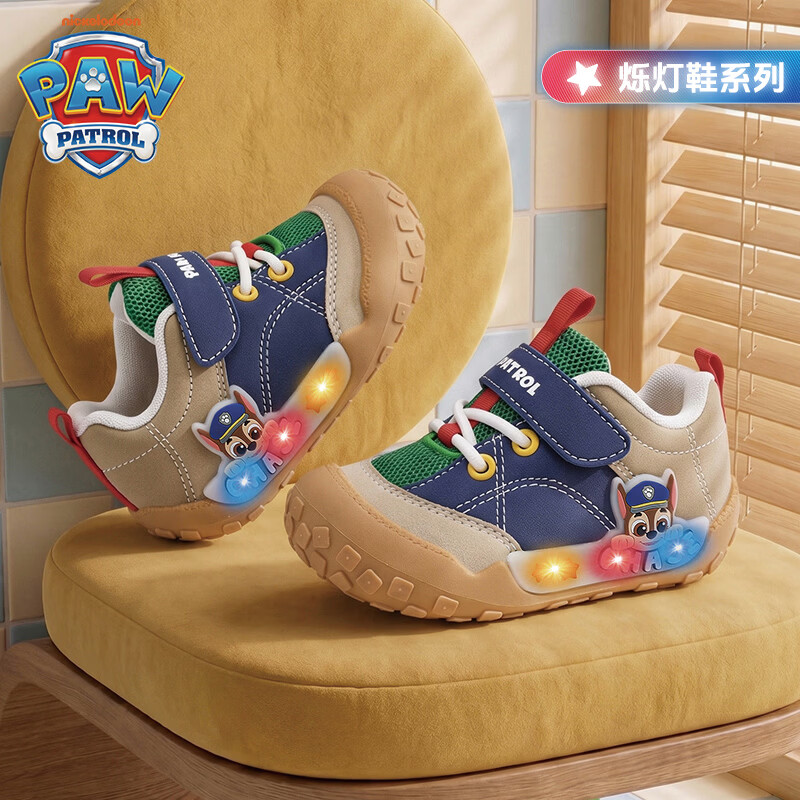 汪汪队立大功（PAW PATROL）汪汪队儿童运动鞋新款软底防滑跑步鞋男童宝宝学步鞋透气休闲童鞋 蓝色阿奇 升级款 25