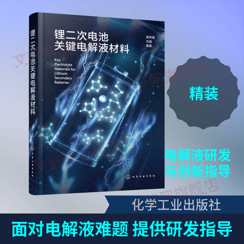 锂二次电池关键电解液材料 化学工业出版社 袁利霞沈越 编著 编 书籍 图书
