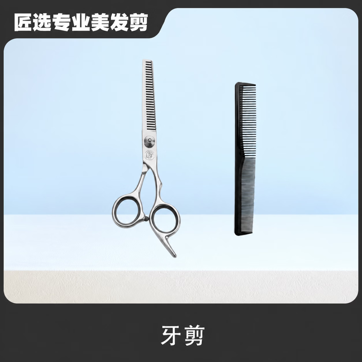 SWSR理发剪刀美发剪打薄剪刘海神器家用的剪头发专用剪刀 全钢一体-牙剪【送梳子】