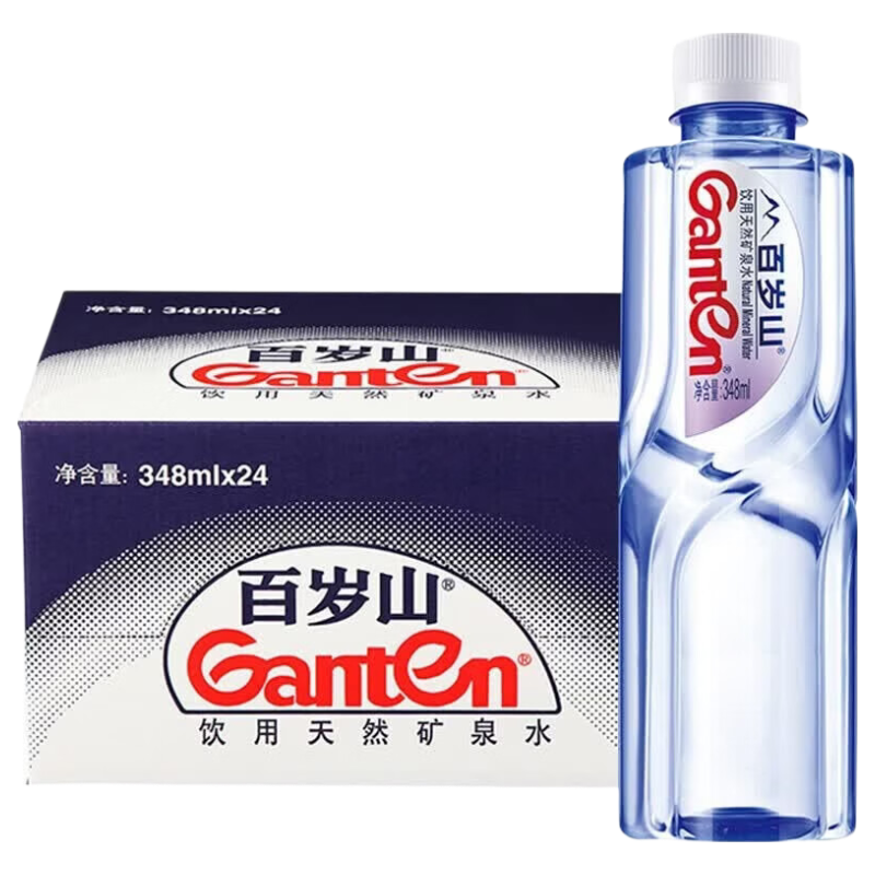 百岁山 饮用天然矿泉水  348ml小瓶水【夏季企业购】 百岁山348ml*24瓶*1箱(新日期)