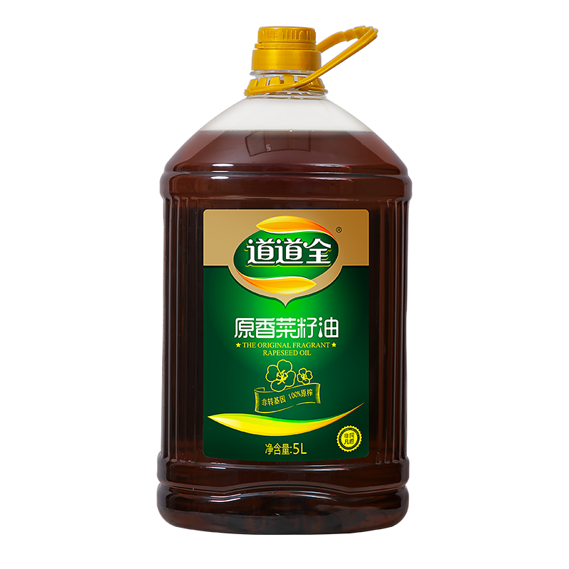 道道全菜籽油  原香菜籽油 物理压榨优质菜籽植物油 5L