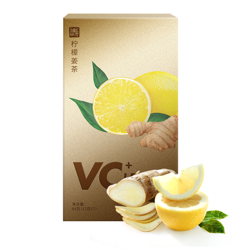 寿全斋柠檬VC姜茶含有维生素姜汤女神节礼物 送女友84g/盒