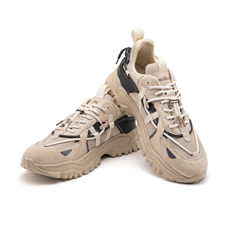 柒牌男士运动鞋2022春夏季新款透气轻便网面潮鞋休闲鞋跑步男鞋子