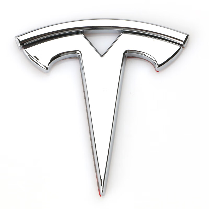 适用Tesla特斯拉logo车标改装车身贴标个性车尾标ModelY车标Mode3 银色-特斯拉车标 Mode Y前标