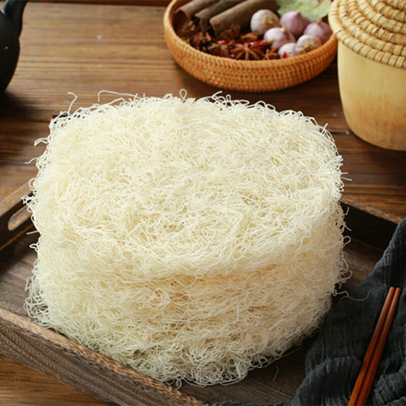 花农氏嵊州新昌温州特产溪滩殿前榨面米面手工米粉干干米粉粉丝浙江米