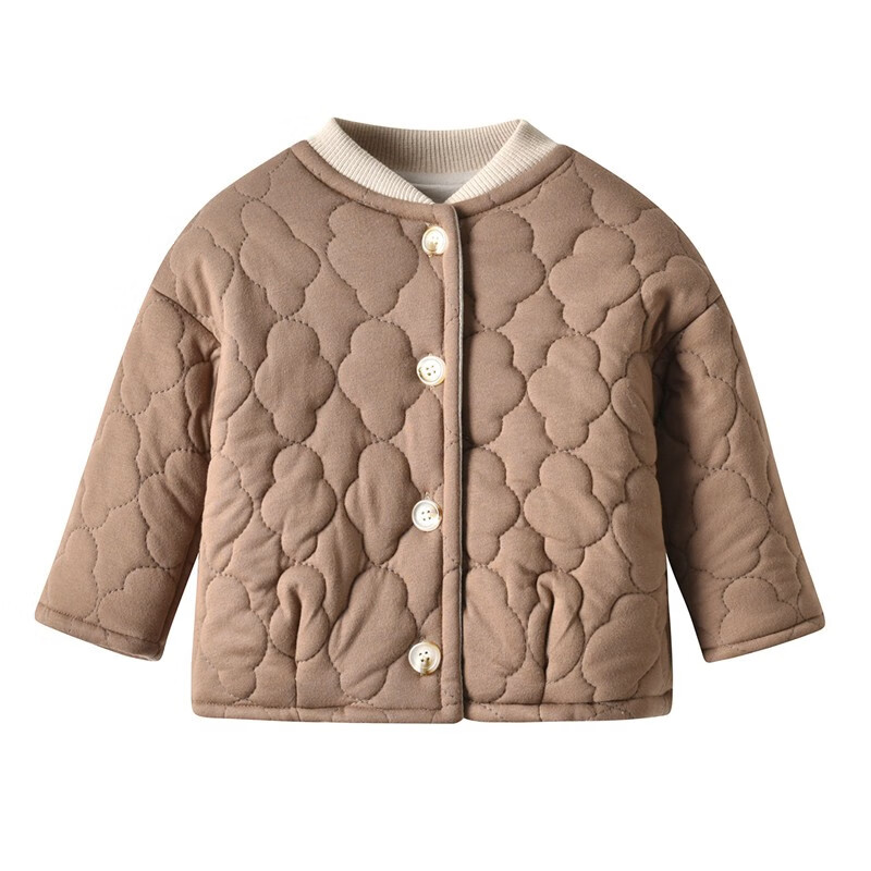 auro mesa秋冬新款婴儿外套男女宝宝夹薄棉保暖上衣云朵绗棉宝宝保暖