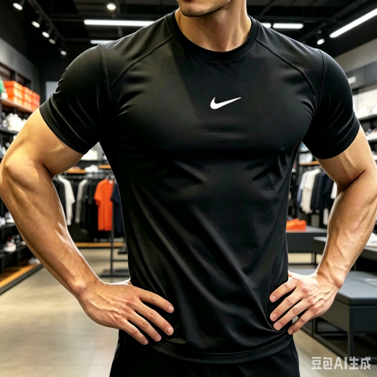 耐克(NIKE)正品冰感速干衣短袖T恤男装新款运动训练冰丝服健身上衣潮 黑色冰感速干T恤 2XL 【推荐150-170斤】