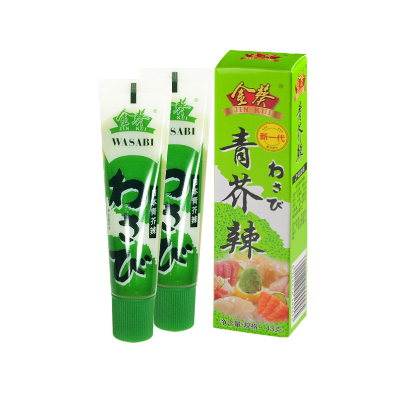 金葵（jinkui）青芥辣辣根43g*2支芥末青芥辣辣根醬壽司生鮮調(diào)味