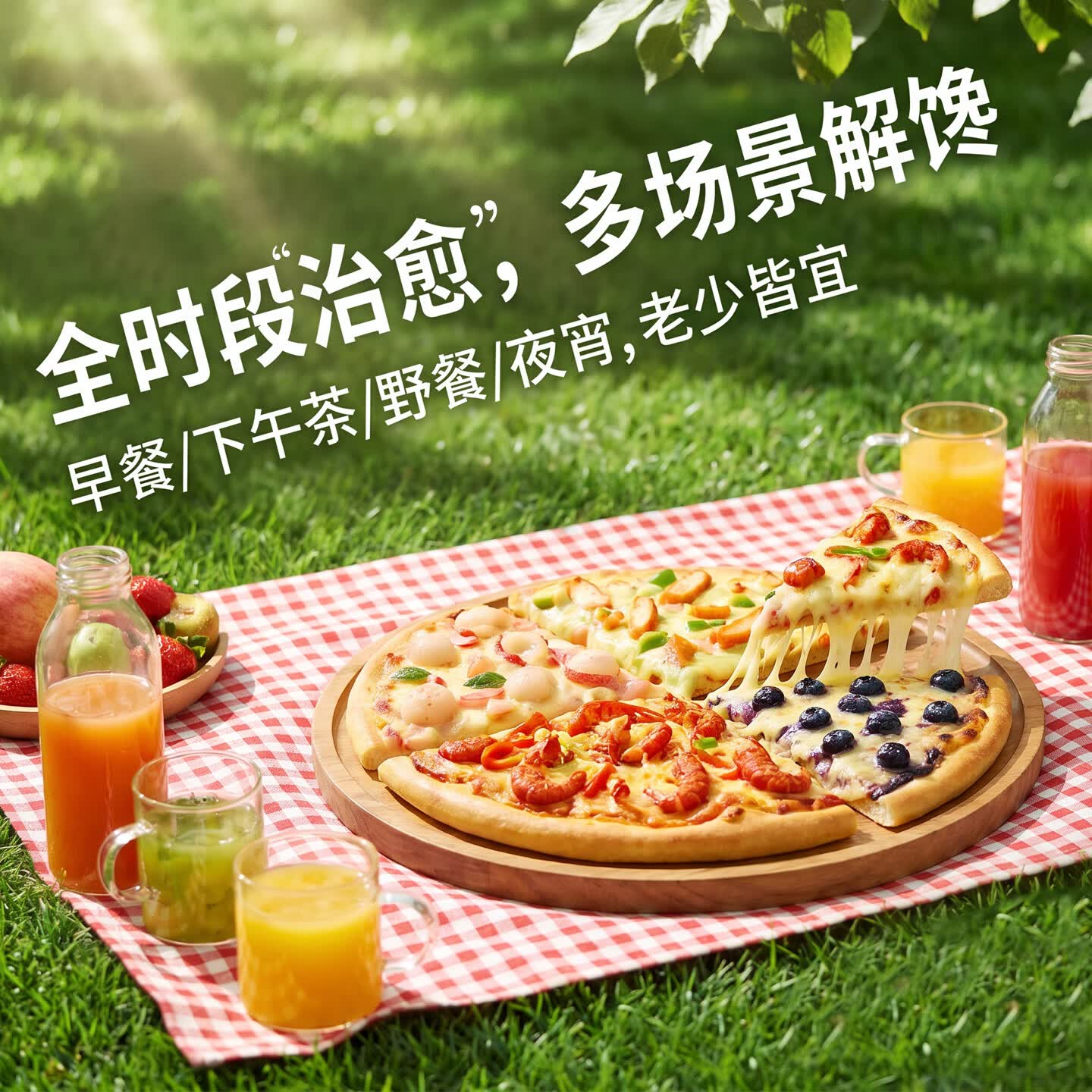 闪味披萨半成品空气炸锅加热即食芝士拉丝蓝莓牛油果鸡胸排小龙虾 3盒装(小龙虾2蓝莓2牛油果2)