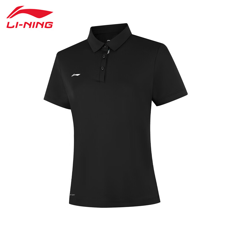 李宁（LI-NING）短袖polo衫女26新款速干透气冰丝上衣显瘦翻领t恤百搭运动休闲T恤