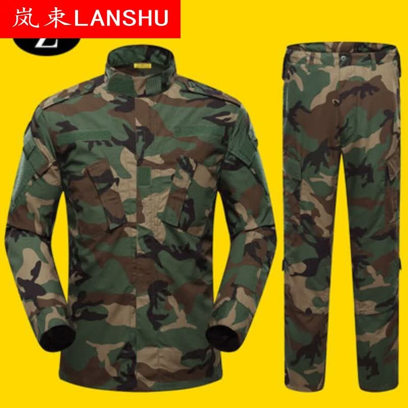 束 美国大兵服男女野战套装cp美野战套服迷彩cs套装防刮耐磨 丛林迷彩