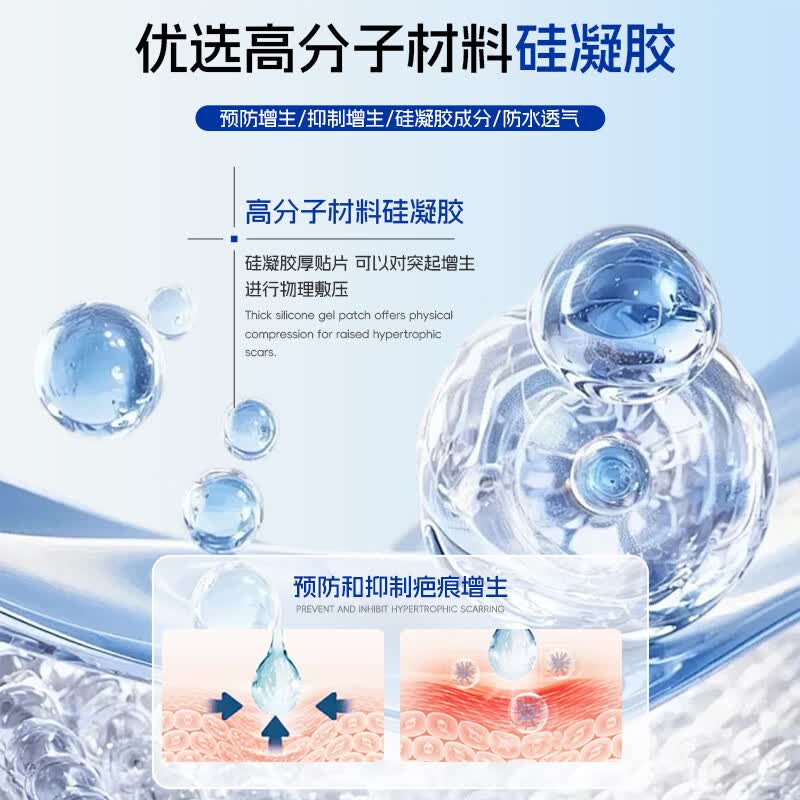 雅仕邦疤痕贴硅凝胶疤痕修复贴剖腹产双眼皮手术疤痕增生去贴疤雅士邦 买2盒发3盒98%选择【适用于多种疤痕】