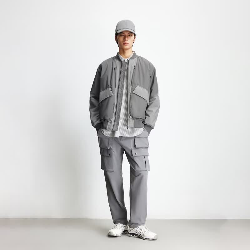 杰克·琼斯(JACK&JONES)男士保暖外套厚款夹克合集 225409014阴影灰 S (170)