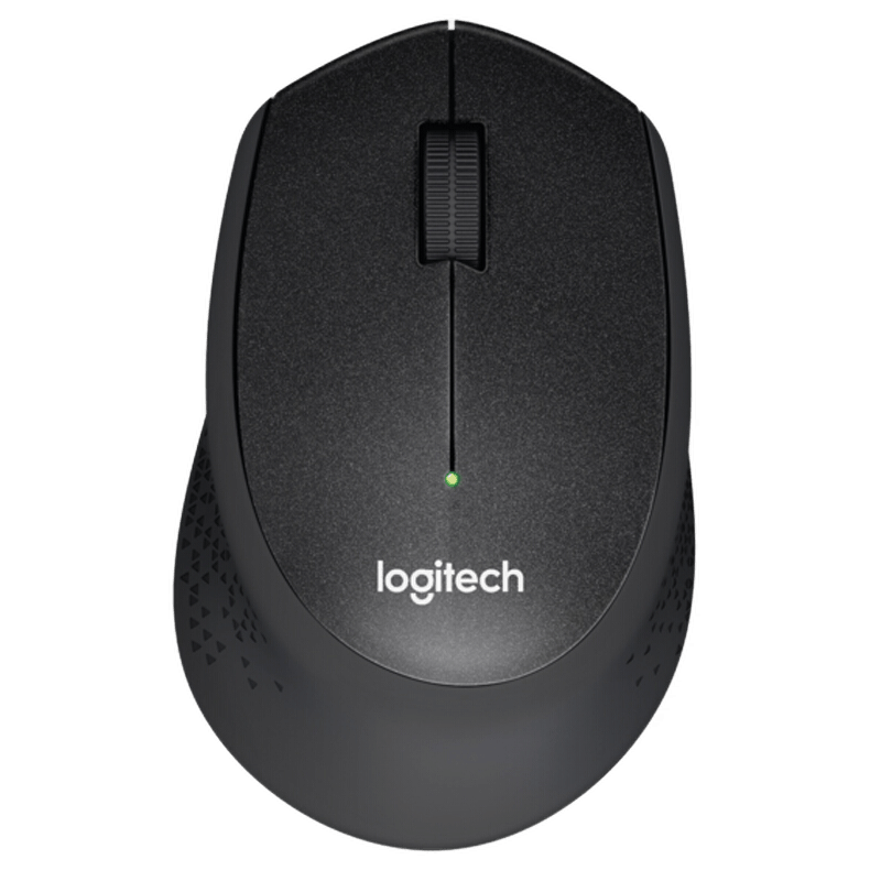 罗技（Logitech） M330 无线静音鼠标 舒适曲线 电脑办公便携右手鼠标 黑色47217100872