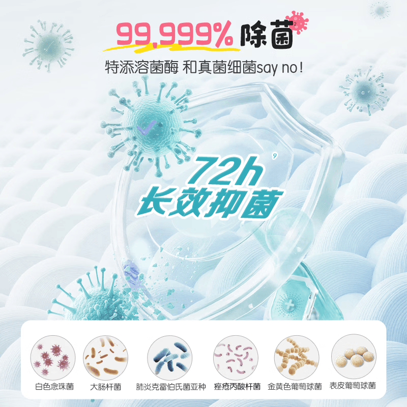 好爸爸洗衣粉活氧除菌除螨抑菌校服净家用强力去污顽渍净有孩家庭 新品1.2kg*1袋【送体验装2条】