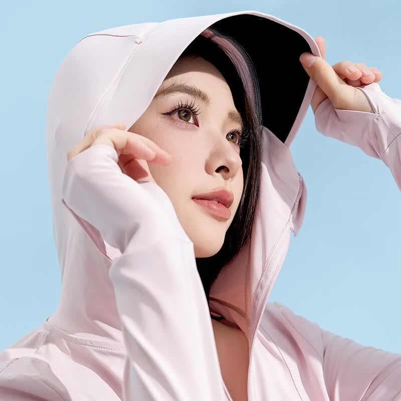 俞兆林防晒衣女夏季新款凉感薄款外套斗篷防晒服透气冰丝防紫外线外套 轻鹅黄 【升级黑胶大帽檐】 L 【推荐115-140斤】