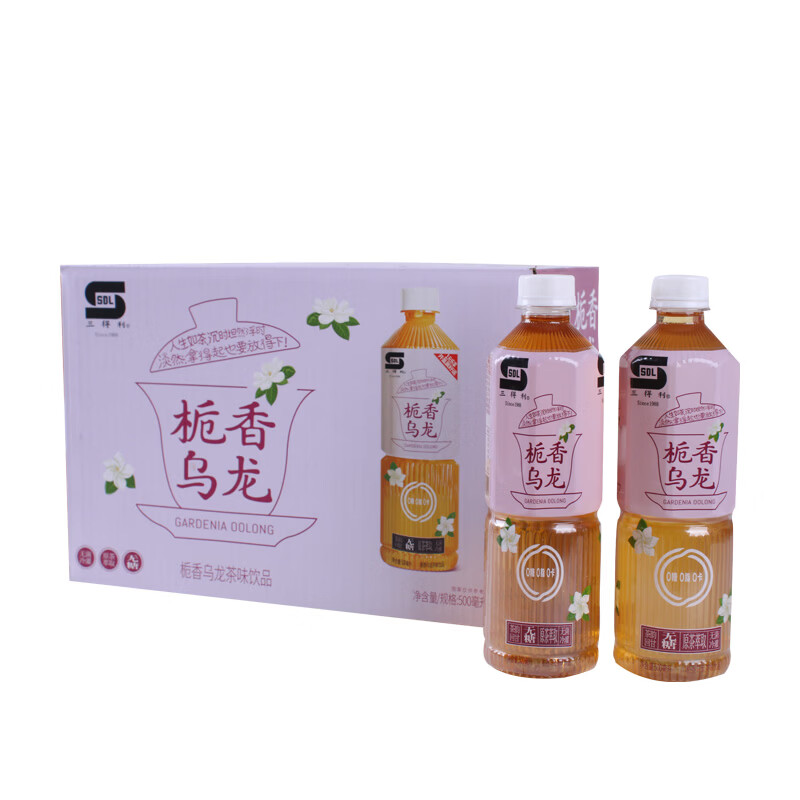 三得利 SDL 茉莉栀香乌龙茶 无糖茶饮料 0糖0脂0卡  500ml*15瓶 栀香乌龙茶 500ml*15瓶/箱