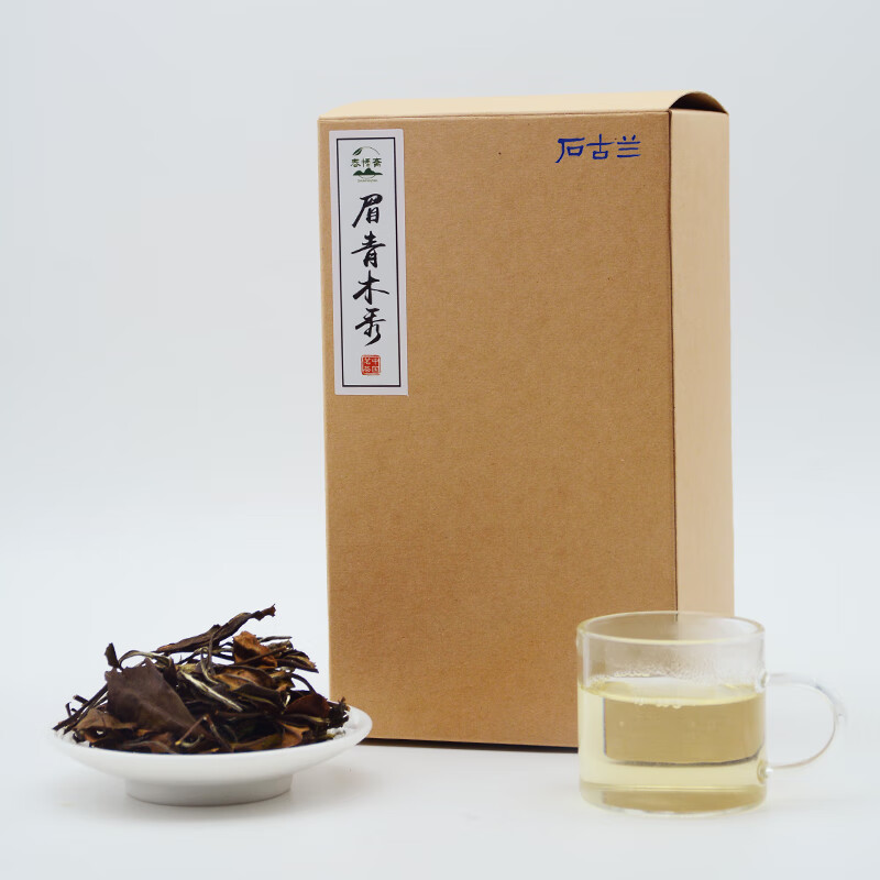 春幡斋 2022年福鼎大白茶一级寿眉高山白茶眉青木秀日晒茶叶散茶盒装