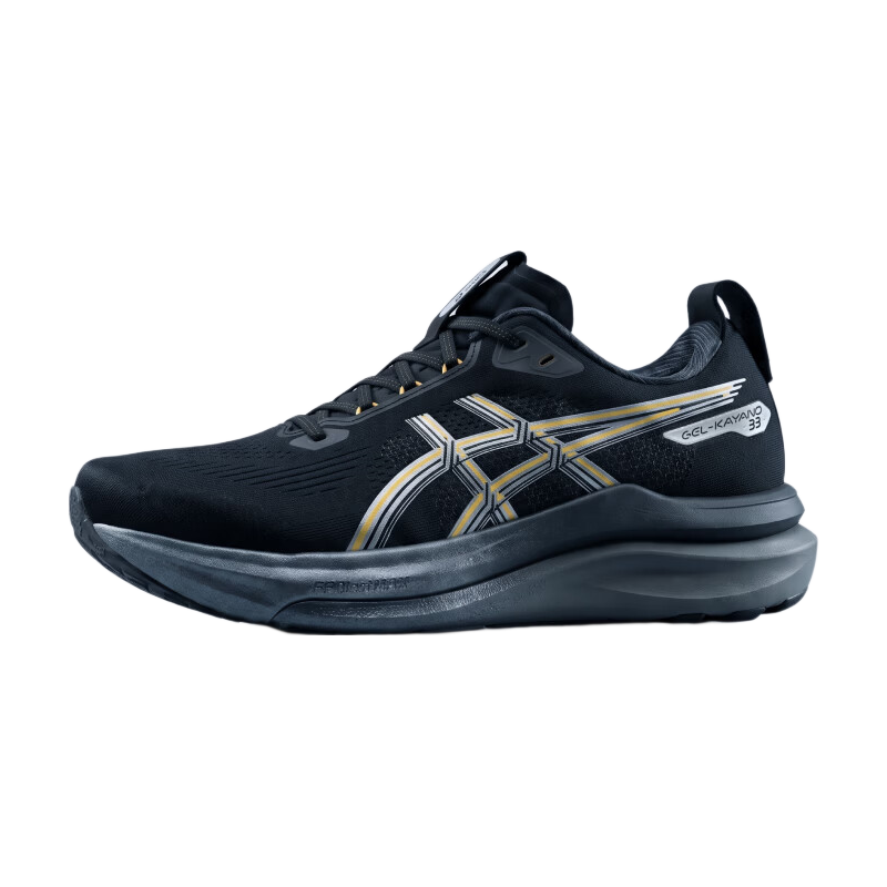 亚瑟士ASICS男子微光系列跑鞋 GEL-KAYANO 33 GLITTER 黑色/银灰色 39
