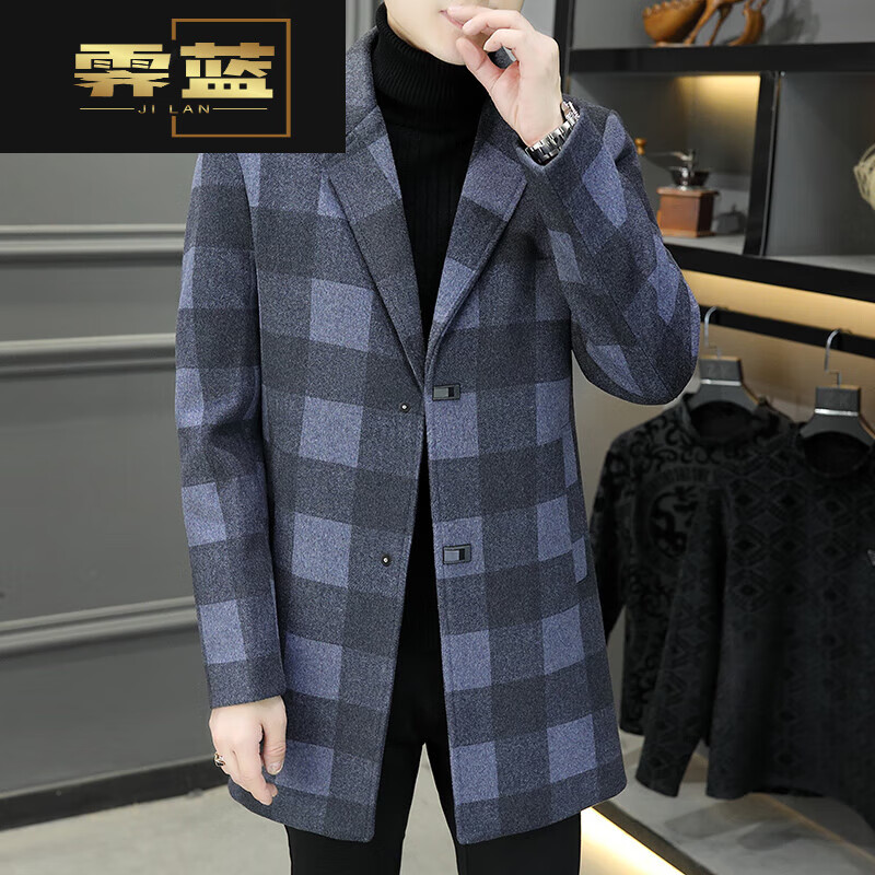 霁蓝迟享专卖店毛呢大衣-价格走势和销量分析|看毛呢大衣价格走势的软件