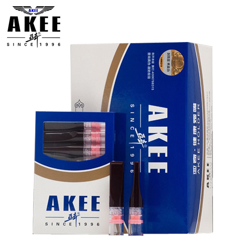 亚奇 AKEE一次性过滤烟嘴香菸过滤嘴男士抛弃型烟嘴过滤器净烟AK2008 酒红色一大盒 80支 京东折扣/优惠券