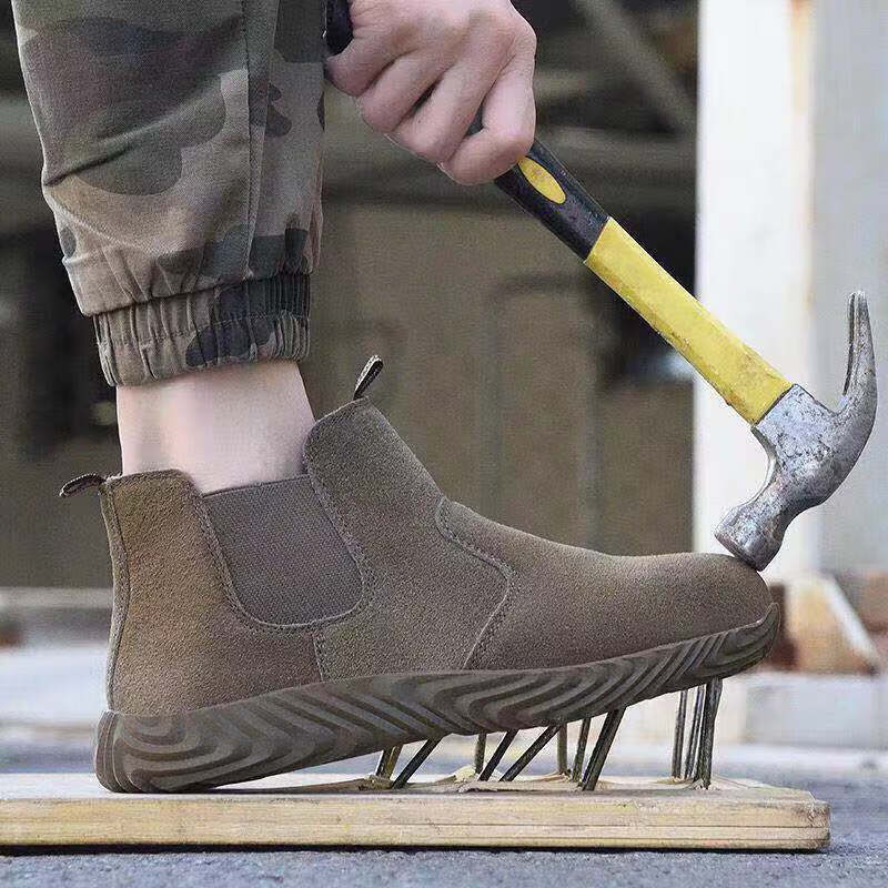 正咖老宝工作鞋铁头鞋工地干活劳保鞋男钢包头防砸防刺穿轻便软底透气