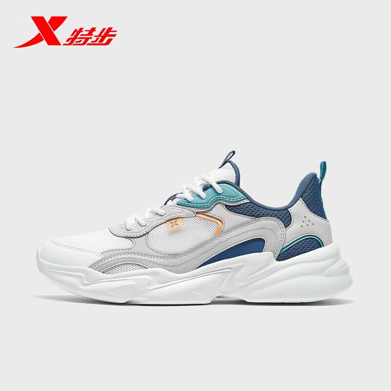 特步XTEP WZ男鞋春秋季轻便休闲鞋帆白/鸽子灰/波斯蓝39 57.2元 - 86线报