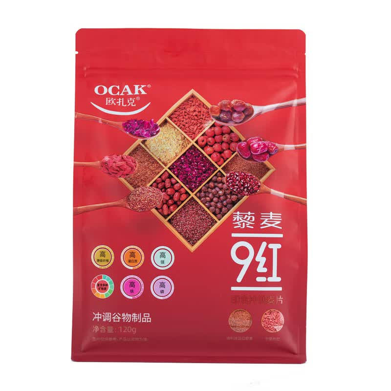 欧扎克多种水果坚果燕麦片任选3件 赠草莓麦片100g 19.9元 - 86线报