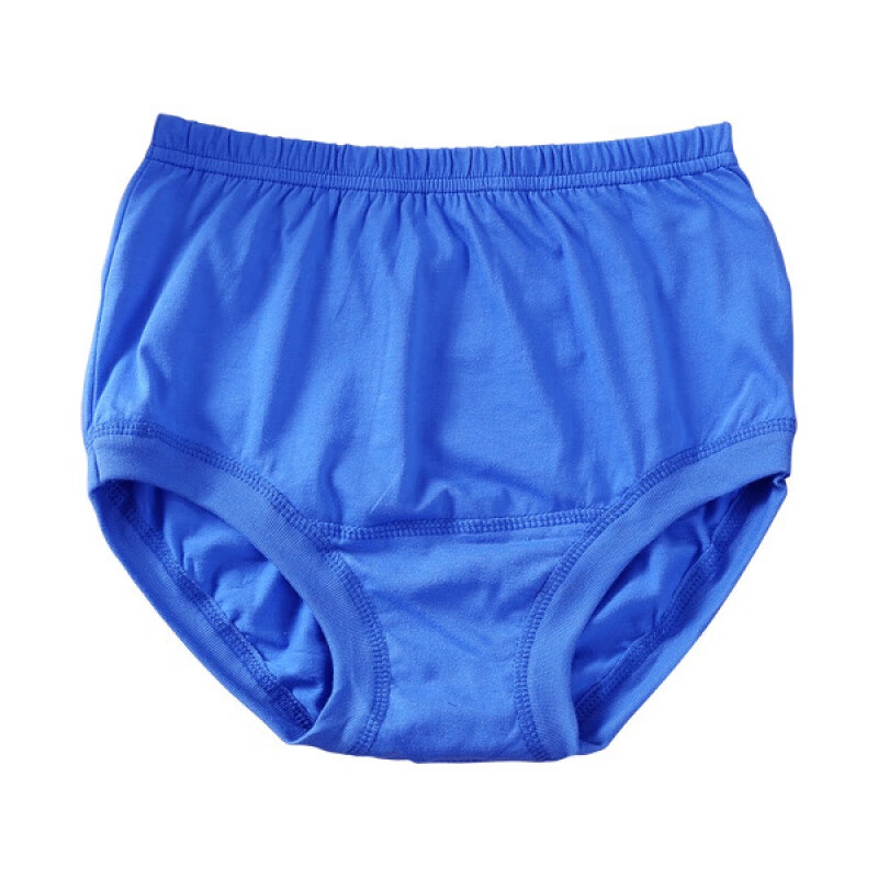 女士高腰内裤】批发女士内裤高腰老人短裤女全棉中老年三角内裤 蓝色