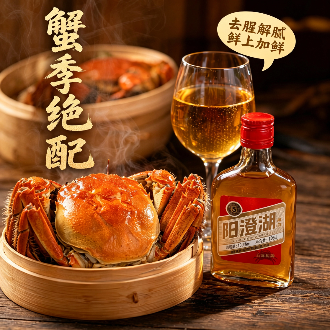 自营阳澄湖5年陈黄酒125ml/瓶买5件 50元 - 86线报