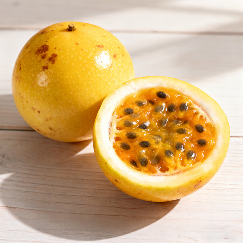 百香果新鲜水果特大果直采茶饮配料酸甜果汁广西当季 【净重3斤,约21-25个】*60-70g/个(大大果商超级)