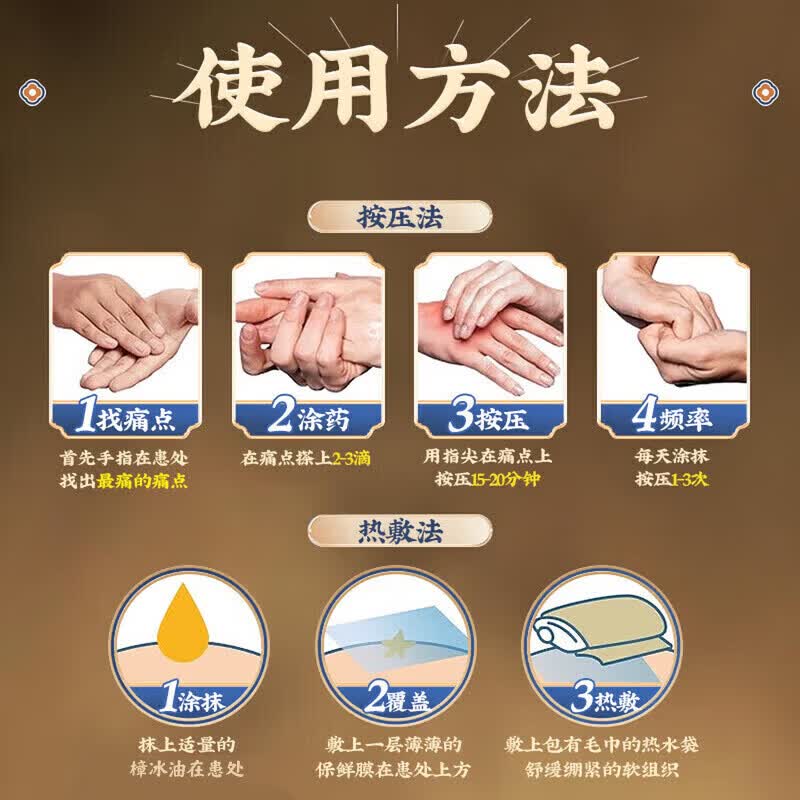 樟冰油正品腰椎间盘突出舒筋活络舒缓关节疼痛狮马龙腰椎间盘突出 特效买2送1[一抹止疼] 风湿关节强力专用原装进口正品