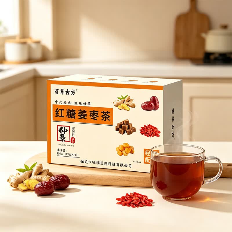 仲景青年红糖姜枣茶女士大姨妈茶月经茶古法配方原料包女朋友补血古法红糖 150g*1盒 尝鲜装