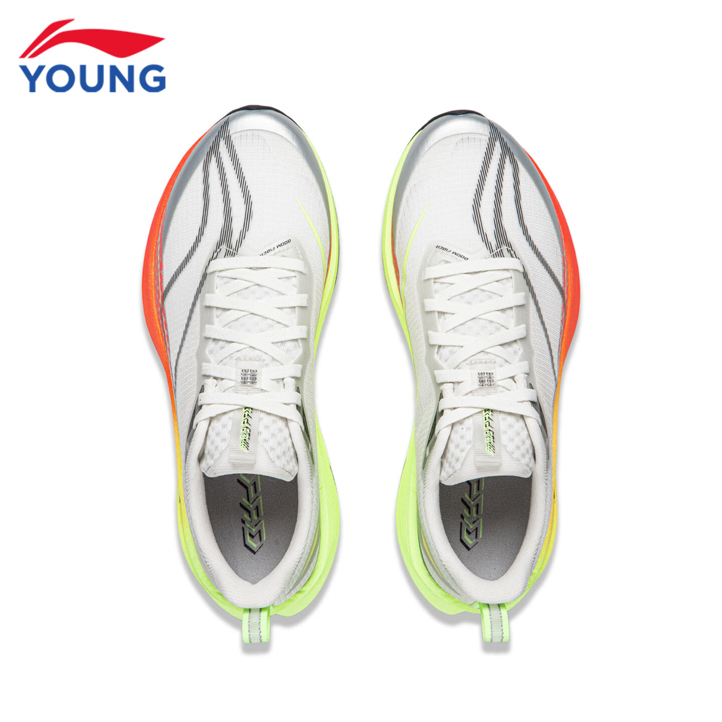 李宁（LI-NING）儿童跑步鞋2026秋季新款赤兔9PRO男女大童低帮䨻丝轻量高回弹跑鞋 白垩灰/银色32-3 赤兔9 PRO系带 36