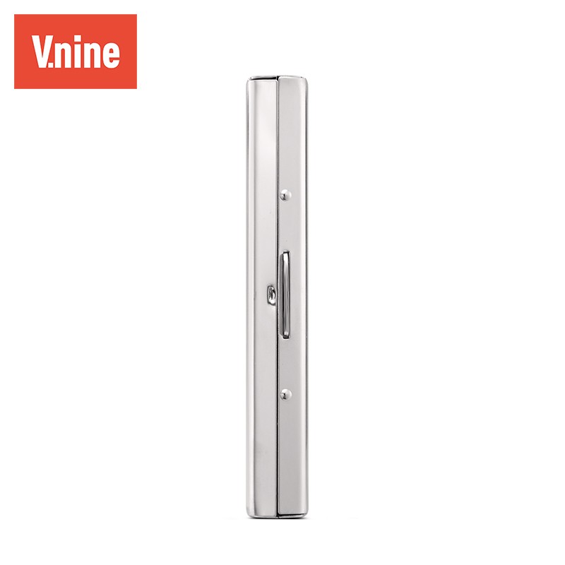 第九城(V.NINE) 卡包金属防盗刷NFC防消磁卡套大容量超薄银行卡防读取卡盒 银色
