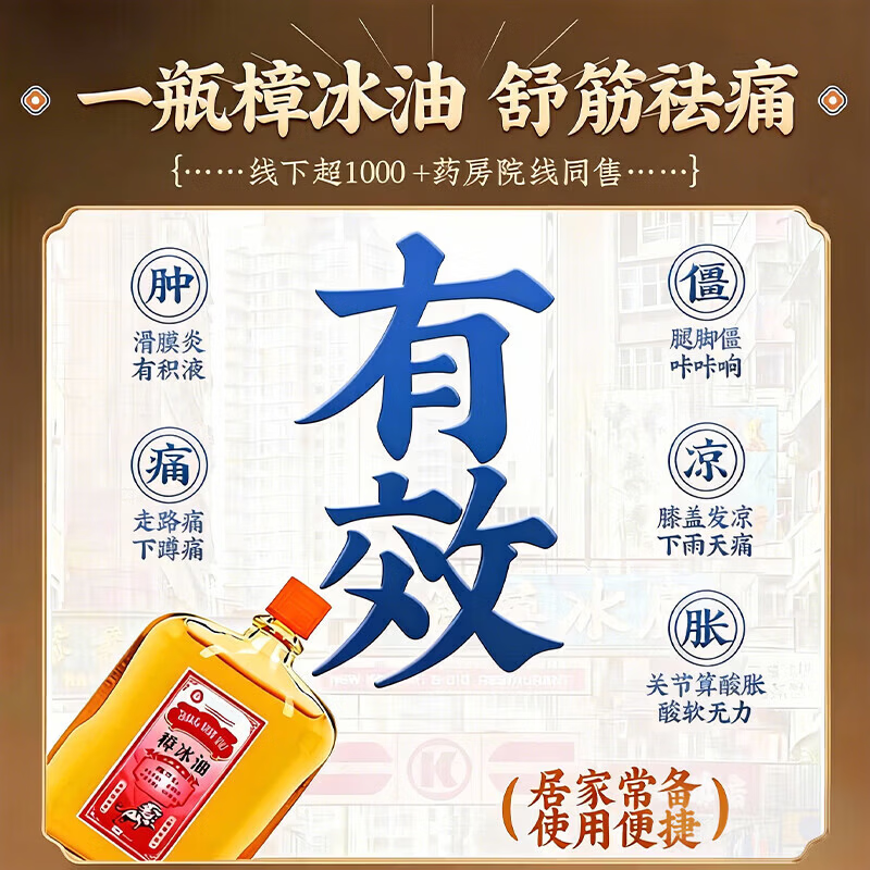 樟冰油正品腰椎间盘突出舒筋活络舒缓关节疼痛狮马龙腰椎间盘突出 特效买2送1[一抹止疼] 风湿关节强力专用原装进口正品