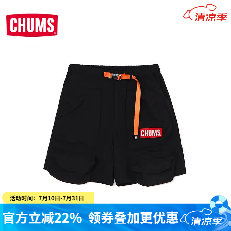 CHUMS洽洽鸟户外运动联名系列休闲裤舒适时尚潮男短裤CH03-1379 CH03-1379-K001 XL