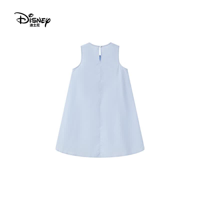 迪士尼(Disney)童装女童连衣裙2026夏季新款儿童公主裙女孩短袖裙中大 蓝色(ZYA2SQ112) 150 【建议身高145-155cm,体重70-85斤】