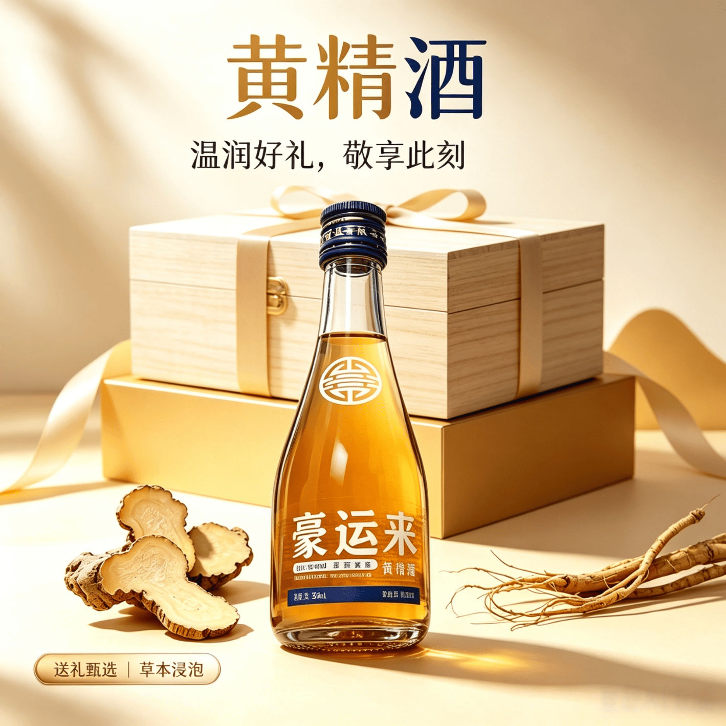 德意豪运来黄精酒38度125ml*6瓶 30元 - 86线报