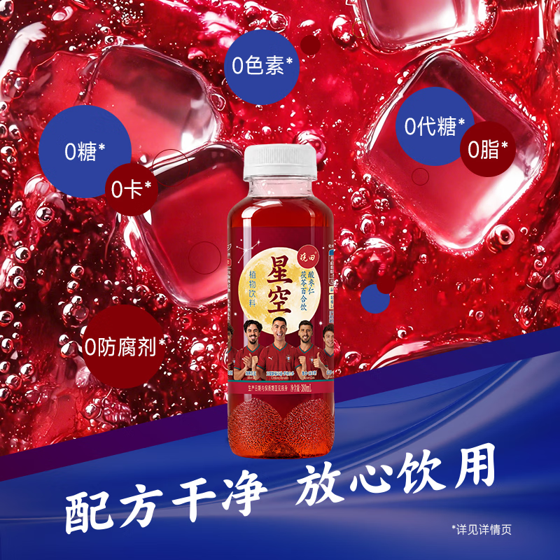晓田星空酸枣仁茯苓百合饮0糖0脂0卡植物饮料整箱380ml*15瓶 380ml*15瓶