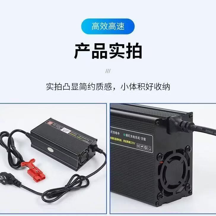 恒速鑫电叉车洗地机扫地机铅酸锂电池大功率12V24V48V72V快充充电器 锂电池(请和客服备注一下电压和插头) 防水72V25A