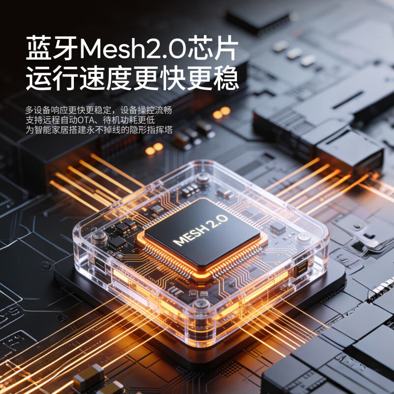 国际电工(FDD)智能无线遥控开关屏显面板已接入米家app支持小爱同学远程控制 AG玻璃-星空灰三开【零火版】