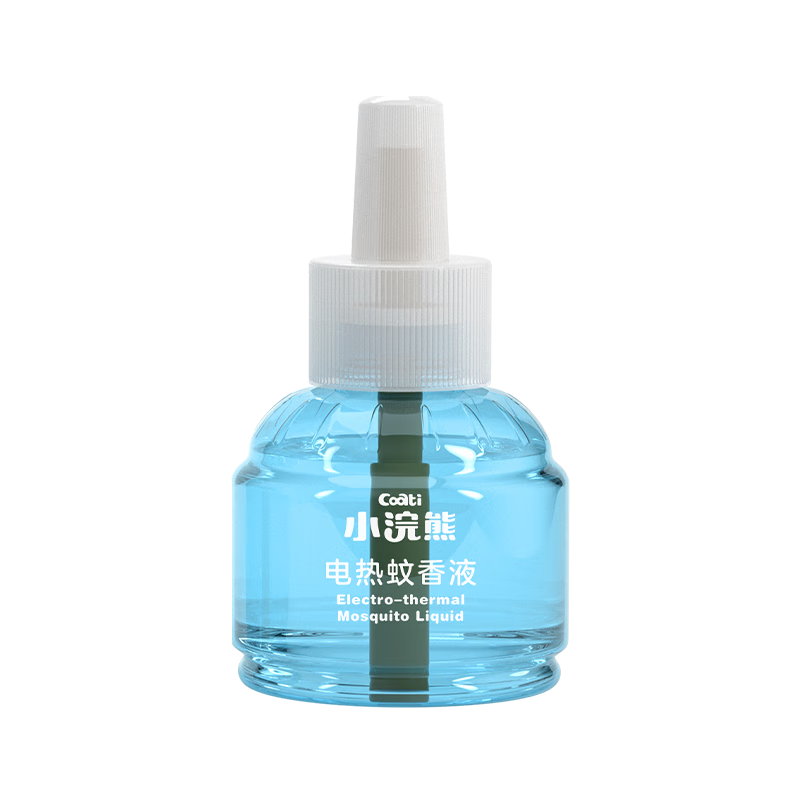 小浣熊电热蚊香液加热器套装无烟无香电蚊香驱蚊器补充装驱蚊液 【4液1器】有效驱蚊