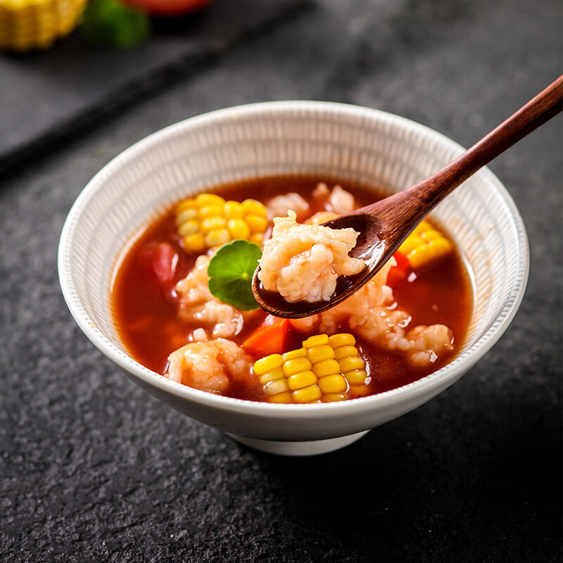 海欣五福临门600g火锅套餐麻辣烫关东煮套餐蟹棒海胆包鱼豆腐丸子 鱼极虾滑150g*5