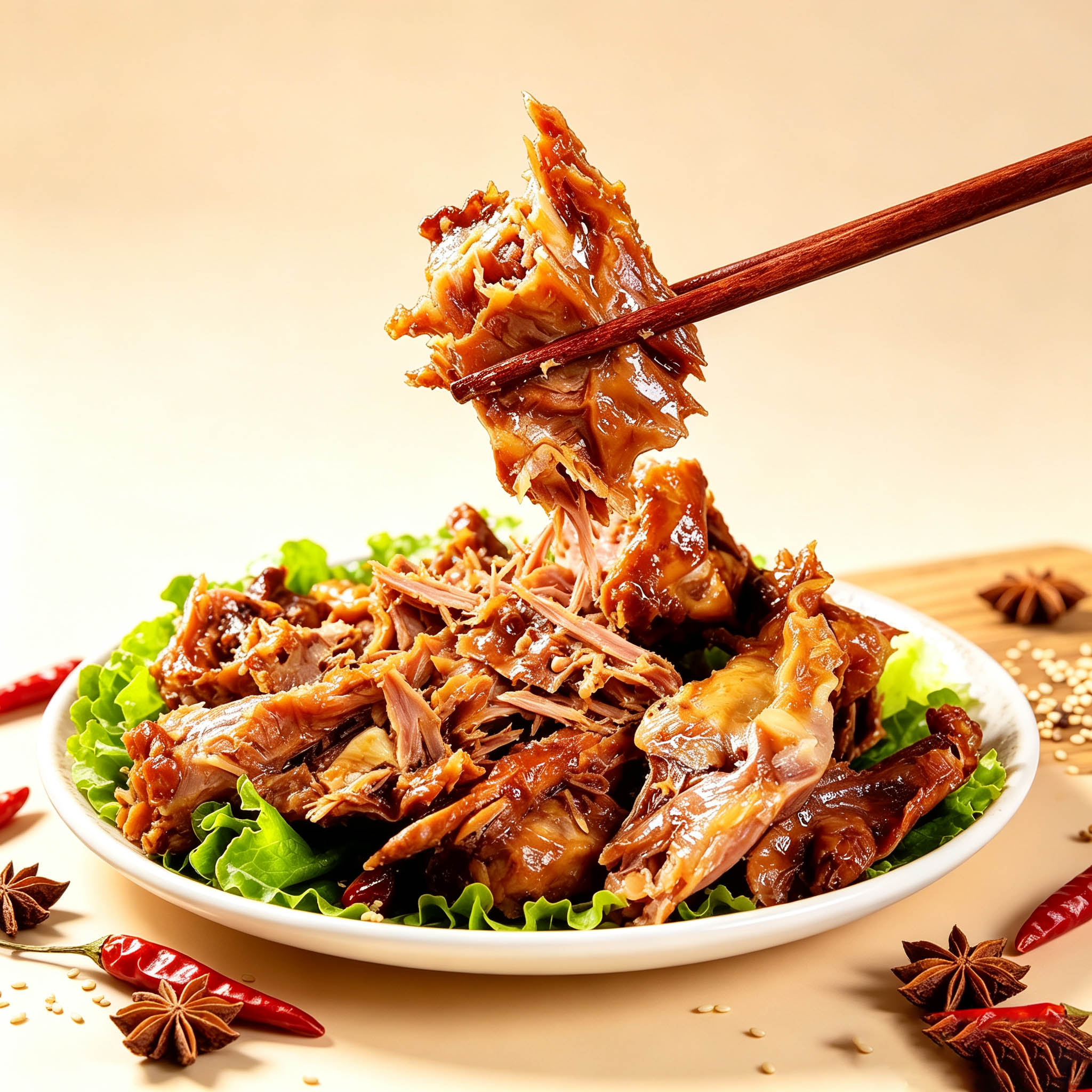湖南风味酱板鸭架子卤味食品开袋即食鸭肉零食休闲小吃 混合味308g*2袋【各1袋】